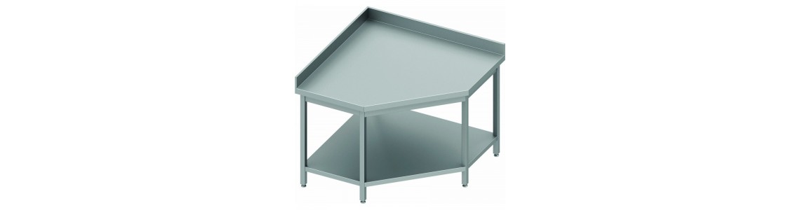 Table d'angle inox