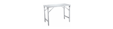 Table pliante inox