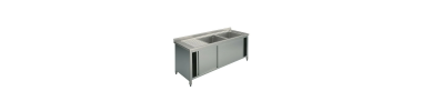 Plonge inox sur placard